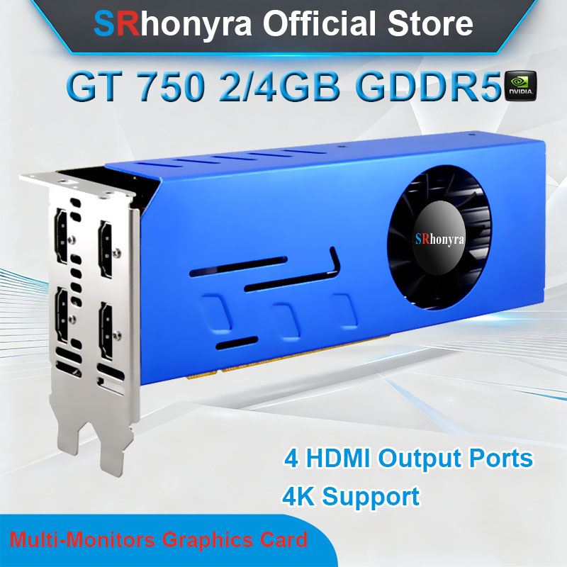 Placa gráfica multimonitores S - 4 Hdmi Multi Monitor Video Card 4K avaliação e preço